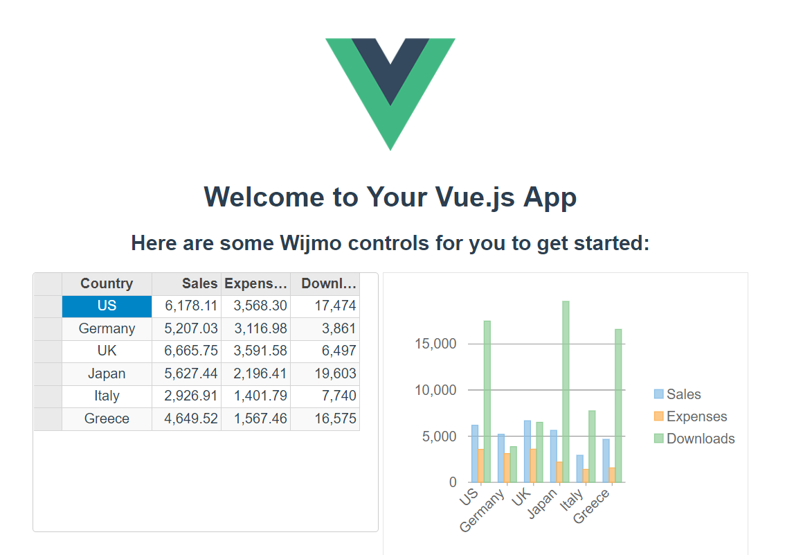 Vue.js app