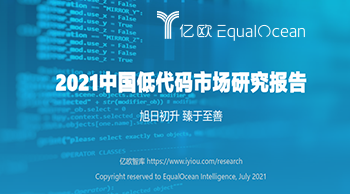 亿欧智库-《2021中国低代码市场研究报告》