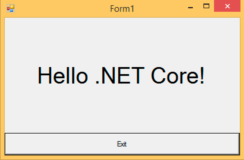 你好.NET Core
